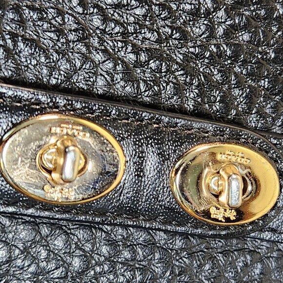 Euc Coach Blake Carryall Black Leather Shoulder Bag Purse - Picture 13 of 15